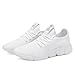 Men's Casual Athletic Sneakers Fashion Lightweight Breathable Mesh Running Shoes White Size 8