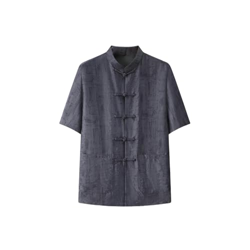 Chemise rouge homme col chinois pour vos soirées d'été et événements habillés