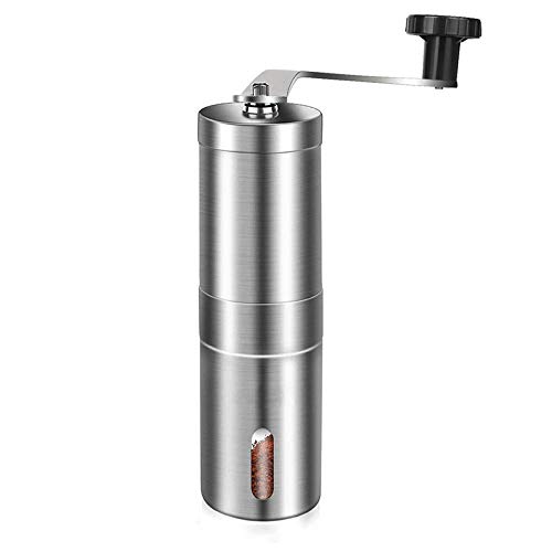 Manual Coffee Grinder with Adjustable Fitness, Burr Coffee Grinder for Aeropress, Drip Coffee, Espresso, French Press, Turkish Brew
