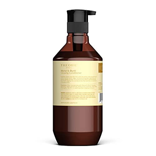 Theorie Monoi And Buriti Glossing Conditioner - Hydrate & Shine - Suited For Coarse And Dry Hair - Protects Color & Keratin Treated Hair, Pump Bottle 400Ml #TOP1