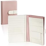 [atRise] アットライズ おくすり手帳ケース 本革 【 小銭・領収書ポケット付 】 お薬手帳 ケース 診察券ケース 母子手帳ケース 収納 ギフト (ダスティピンク, A6)