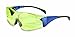 Uvex S3151 Ambient OTG Safety Eyewear, Large Blue Frame, Amber Ultra-Dura Hardcoat Lens