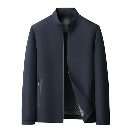 Veste d'automne col montant homme look d'affaires simple et moderne