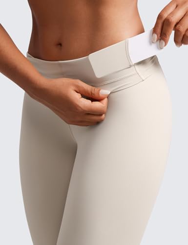 Image of CRZ YOGA Naked Feeling Leggings 25'' | Sleek, Decent Compression, Yoga, Hidden Waistband Pocket, for Women