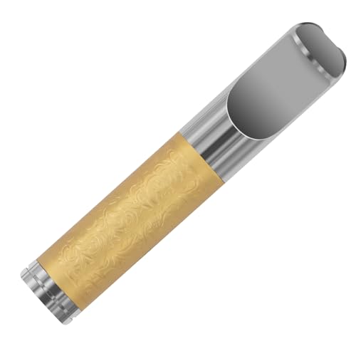 Filtre à Cigarette Gold Tang Grass Pattern Reusable Clean Tar Tobacco Filter With Multi-Filtering for Standard Size Cigarettes Ø8mm,Slim Cigarettes Ø6mm and...
