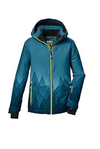 killtec Jungen Skijacke/Funktionsjacke mit Kapuze und Schneefang KSW 383 BYS SKI JCKT, ocean, 152, 42096-000