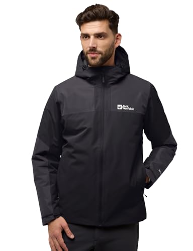 Jack Wolfskin Herren Jasper Ins Jkt M, Schwarz, XXL EU