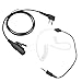 PZYPYM 2-Pin Acoustic Tube Earpiece with Mic to 3.5mm Aux Compatible for Icom Radios IC-V8 V80 V82 V85 F3011 F4011 F3001 F4001 F1000 F2000 T70A F33 F4026 F3G F4G F11 F14 F21 F24 Series