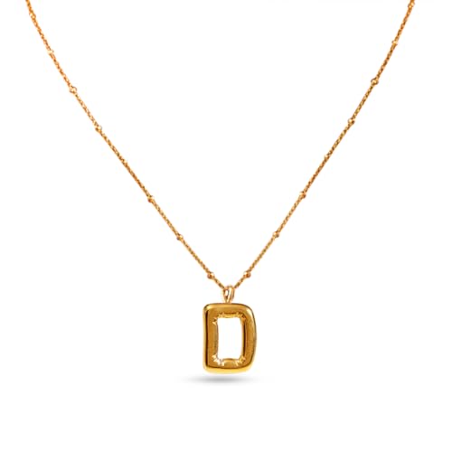 Image of Rubans Demi Fine Stainless Steel Alphabet Pendant CZ Gift for Women & Girls