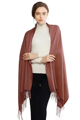 Image of RIIQIICHY Women's Fringe Shawl Wrap Pashmina Scarf for Wedding Evening