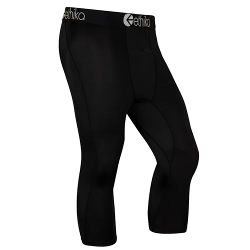 Collant Subzero 3/4 Ethika homme noir legging sport compression running