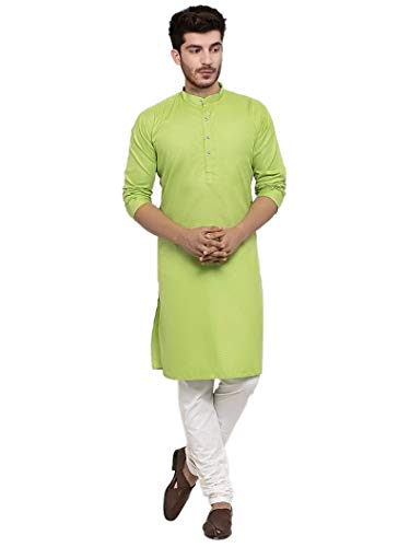 Image of trustous Mens straigth Solid Kurta Pyjama Set Combo in 100% Cotton with 16 Colour Option and Size are XS to 3XL for (Birthday,Wedding, Ceremony, Casual, Engagement)
