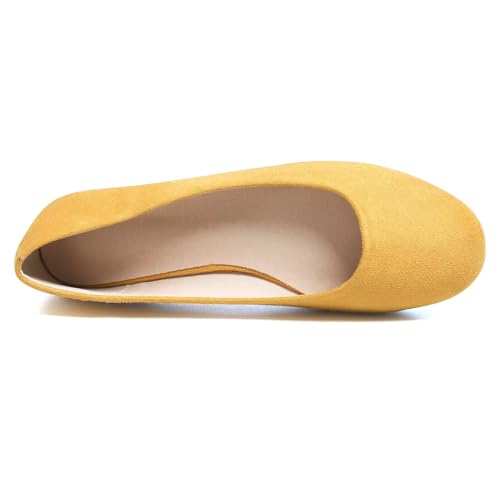 Image of Dear Time Women's Flats Comfortable Slip On Ballet Flats Soft Solid Casual Shoes