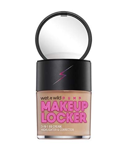 Miniatura 3 de Wet N Wild Taquilla de maquillaje - Crema BB transparente 3 en 1, iluminador y corrector (luz justa de 173A)