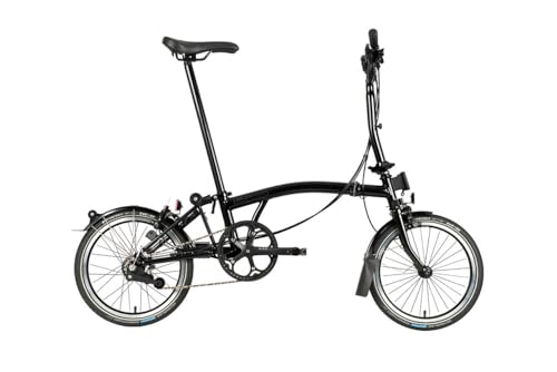 Brompton C Line 2 Speed Folding Bike (Black, Mid)