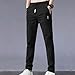 Golf Pants Men Straight Fit Trousers Fashion Running Tapered Jogger Pants Summer Cool Ice Silk Men Clothes Breathable Black