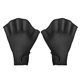 Wasserhandschuhe Tauchhandschuhe Schwimmtrainings-Handpaddel Surfsport-Handflossen mit verstellbaren Riemen zum Schwimmen von Frauen Männern Kindern Erwachsenen