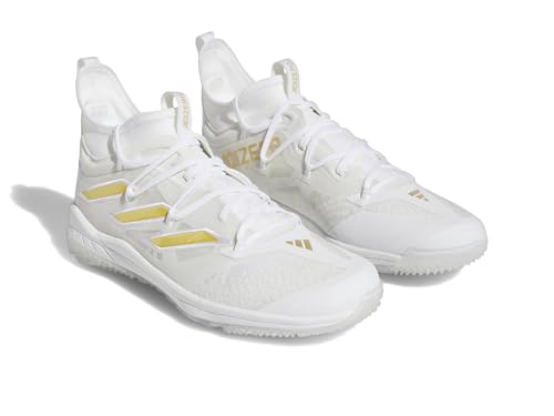 adidas adidas Mens Adizero Afterburner 9 NWV Turf White/Gold Metallic/White 9
