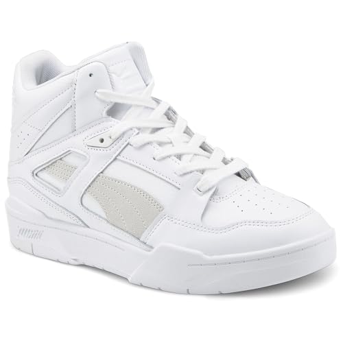 PUMA Mens Slipstream Leather High Sneakers Shoes Casual - White2