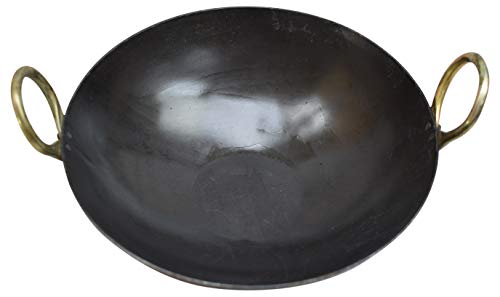 Wok de Hierro Puro Indio 11 pulgadas miniatura 7
