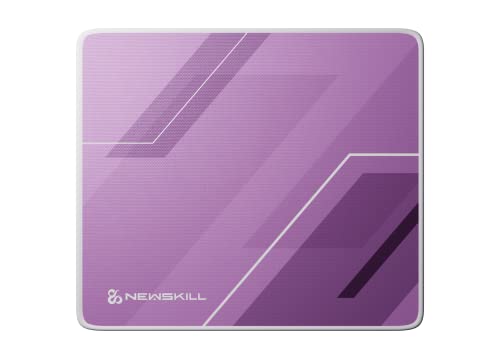 Newskill Artemis Tapis de Souris de Jeu L, Surface en Tissu Jacquard Exclusif, Base en Caoutchouc antidérapant, Dimensions 460 x 400 x 3 mm, Tapis de Bureau pour précision et Vitesse, Violet Cover