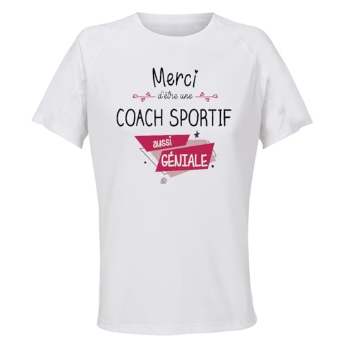 T-shirt respirant Planetee un cadeau pour une merci coach sportif