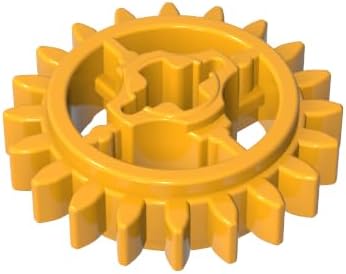 GDS-90147 20-Tooth Gear with Axle Hole 10 Pieces Compatible with Lego 69779 Toy Building Blocks ColorBright Light Orange 036
