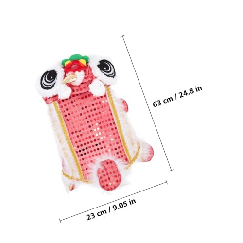 Disfraz de León para Perros XL Rojo Sandía miniatura 2