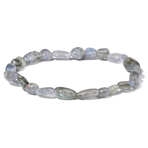 Bracelet en pierre naturelle oeil de tigre, un cadeau femme unique de 19 cm
