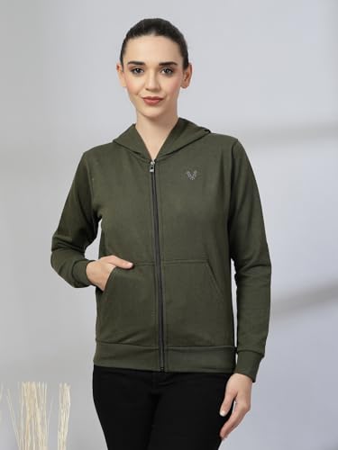 Image of UZARUS Women's Cotton Anthra Sweatshirt Hoodie