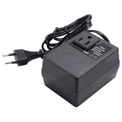 Convertidor de 220V a 110V Fase única 220 a 110 voltaje Converter para transformador de paso internacional de la UE-EE. UU. Para viajes europeos