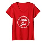 Photo Gallery donna victory in jesus – passover easter crown thorns praise red maglietta con collo a v Photo Gallery donna victory in jesus – passover easter crown thorns praise red maglietta con collo a v