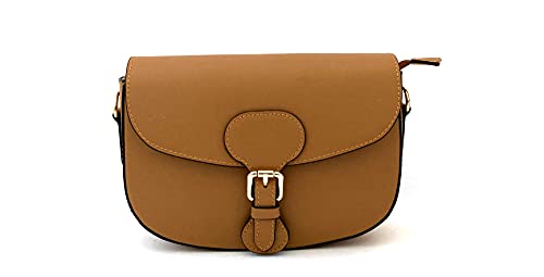 Sac à bandoulière en cuir véritable italien TRIESTE sac à main rigide pour femme