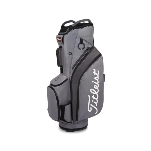 Titleist Cart 14 Golf Bag, Charcoal/Graphite/Black