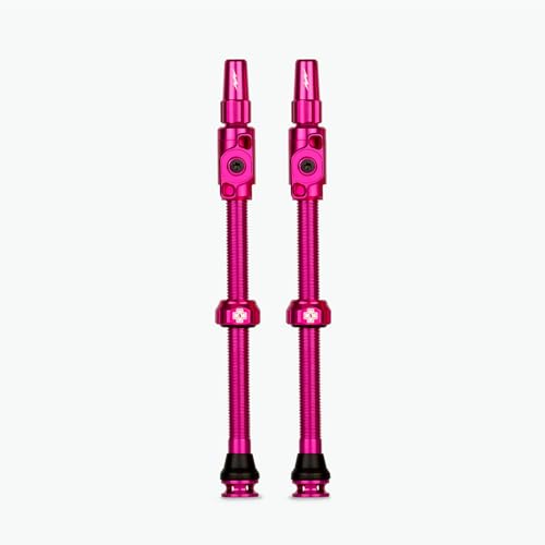 Muc-Off(�}�b�N�I�t) ���]�ԗp �`���[�u���X�o���u �o���u�R�A���X�Ńg���u����h�� ��C���X���[�Y�ɓ������ 80mm ��������×�����o���u TUBELESS VALVES BIG BORE LITE XXX-LARGE �s���N �y���{���K�i�z