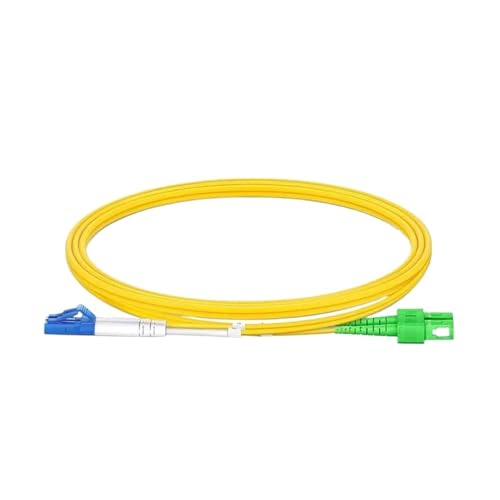 Cordon de raccordement fibre optique SC APC à LC UPC OS2 DX multimètre 10m Lot de 10