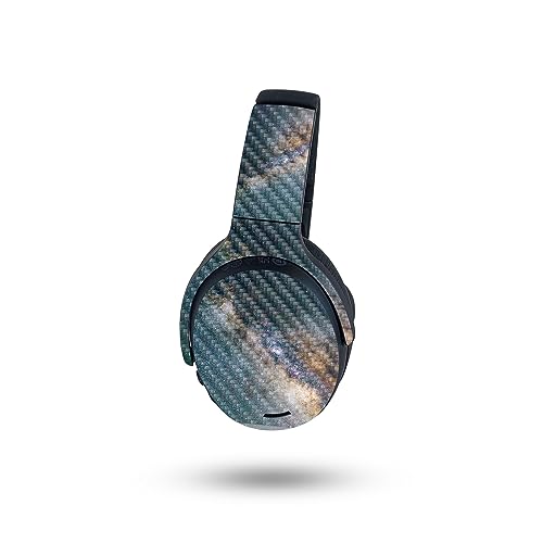 Image of MightySkins Carbon Fiber Skin Compatible with Skullcandy Crusher ANC 2 - Galactic Landscape | Protective, Durable Textured Carbon Fiber Finish | Easy to Apply