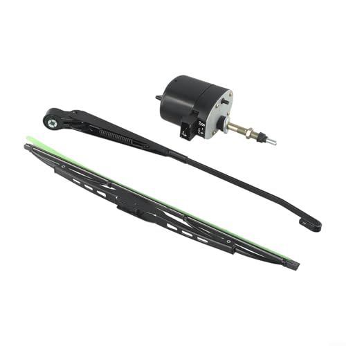 Eawfgtuw Moteur d'essuie-glace 12 V, moteur d'essuie-glace marin, essuie-glace 105°, équipement agricole pour tracteur, bateau, camping-car avec construction métallique, 400 mm de long