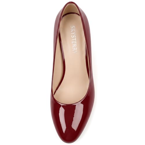 Image of SKYSTERRY Women's Low Heel Dress Pumps Shoes 2 Inch