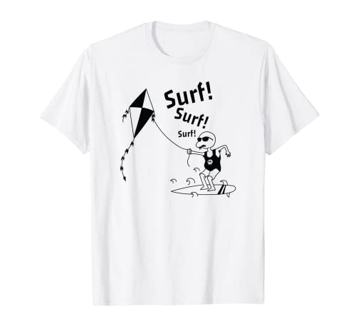Kite Surf en el viento Camiseta