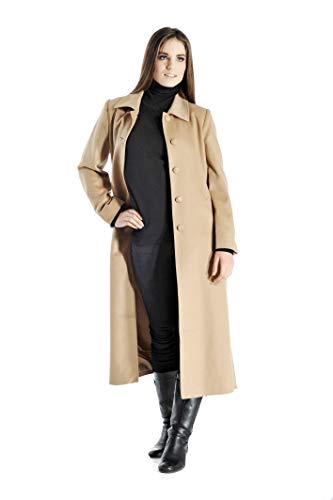 Cashmere Boutique 100% Pure Cashmere Full Length Topcoat Women – Lightweight, Soft & Warm Overcoat