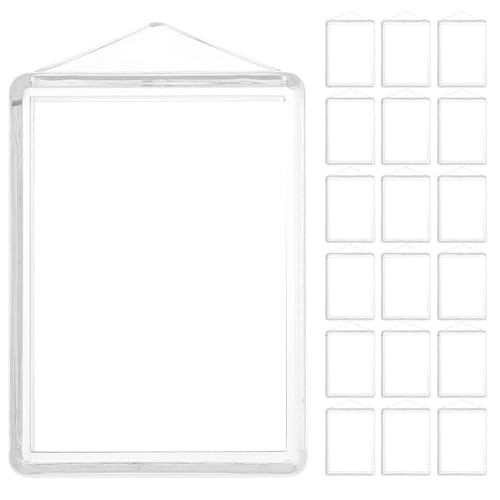 Operitacx 6pcs Large Hollow Box Pendant Openable Bezel Photo Frame Charms DIY Jewelry Making Accessories Keychain Display Craft Supplies