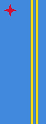 Drapeau Aruba vertical 400x150cm grand format résistant aux intempéries