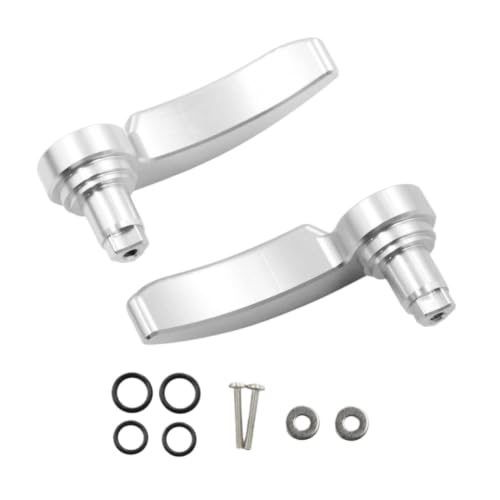 Kit de pestillo para alforja con herrajes de montaje, metálico, compatible con Road King