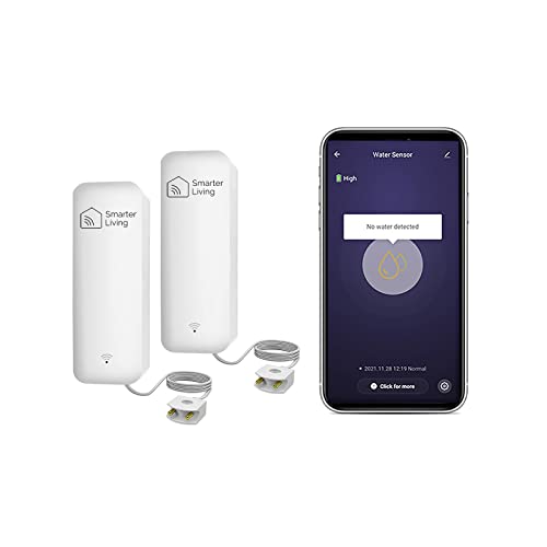 Smarter Living - Smart WiFi Water Sensor & Flood Detector (2-Pack)
