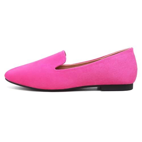 Image of Dear Time Women's Closed Toe Flats Shoes Comfortable Office Slip-on Casual Loafer Flats