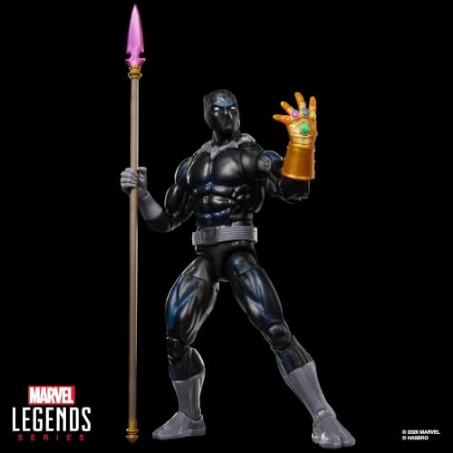 Marvel Legends Series Magic: The Gathering Black Panther (Amazon Exclusive) | Marvel Super Heroes, 6-Inch Action Figure Toy & Exclusive Foil Collectible Card Game Trading Card - View 7