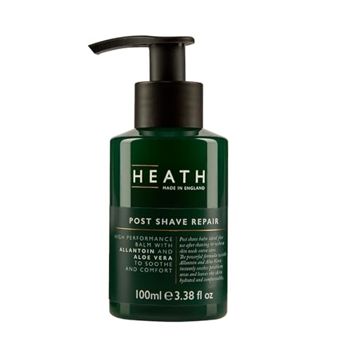 Heath Post Shave Repair - With Allantoin and Aloe Vera - Instantly Comforts and Nourishes Irritated Skin - Vegan Friendly - After Shave Balm for Men - 100 ml