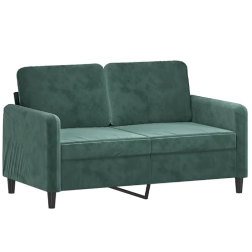 Samt Sofagarnitur 3-Sitzer Sofa mit Hocker, Bequemes Velours Sofaset für Wohnzimmer, Robuste Couchgarnitur mit Samtbezug und Stabilen Metallgestell, Plüschige – Bild 5