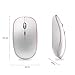 JOYACCESS Wireless Mouse for Laptop - Ultra Thin, Silent, 2400 DPI Portable Optical Mouse for Laptop,Computer,MacBook,Windows, Chromebook, PC (White + Pink)